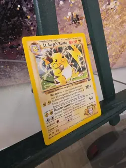 Pokemon Card - Lt. Surge's Raichu Gym Challenge 11/132 Holo Unlimited Holo Rare - Image 3