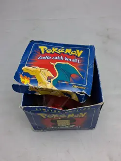 1999 Pokemon CHARIZARD 23k Gold Plated Trading Card Burger King blue Box SEALED - Image 2