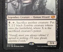 MTG Ghoulcaller Gisa- DAMAGED -Commander 2014 Magic the Gathering Card #023 - Image 4