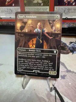 MTG Soul's Attendant NM Borderless U 0520 LTC Lord of the Rings Hildebrandt - Image 1