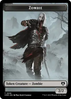 Ob Nixilis of the Black Oath/Zombie Token, Commander Masters Tokens, MTG, Magic - Image 1