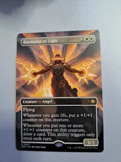 MTG: Exemplar of Light (Borderless) (LP): Foundations - Image 1