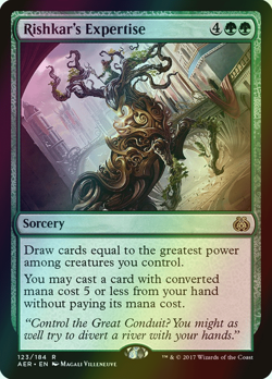 MTG Rishkar's Expertise Foil ** Aether Revolt ** English (NM) - Image 1