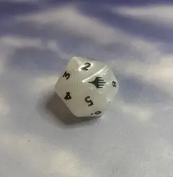 MTG Final Fantasy Oversized Die Spindown Dice D20 White - Image 1