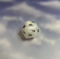 MTG Final Fantasy Oversized Die Spindown Dice D20 White - Image 3
