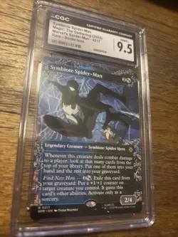 MTG Symbiote Spider-Man (Borderless) Marvel's Spider-Man Foil CGC 9.5 - Image 1