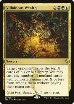 MTG Villainous Wealth ** Khans of Tarkir ** English (LP) - Image 1