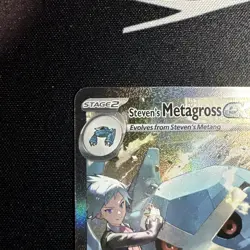 Pokemon Steven’s Metagross EX 289/217 SIR Mega Evolution Ascended Heroes NM - Image 4