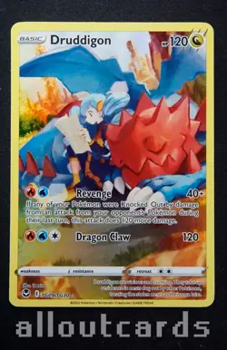 2022 Pokemon Silver Tempest Druddigon TG09/TG30 NM/M - Image 1