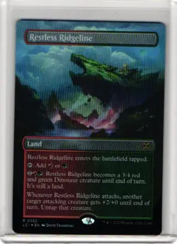 MTG FOIL Restless Ridgeline Borderless - The Lost Caverns of Ixalan #350 - Image 1