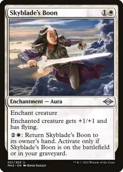 1x Skyblade's Boon FOIL MH2 NM x1 Mtg Magic the Gathering Changie - Image 1