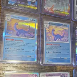 Pokemon Alakazam Aurorus Mega Abomasnow Skarmory Doublade EX GX MEG POR Lot 12 - Image 3