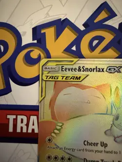 2019 Pokemon S & M Team Up Eevee & Snorlax GX Tag Team Secret Rare 191/181 READ! - Image 2