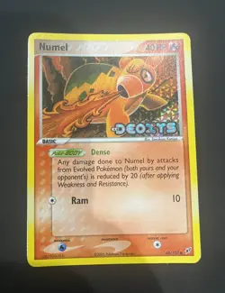 Pokemon! “Numel” | 68/107 | EX Deoxys | Reverse Common Holo | NM/LP - Image 1