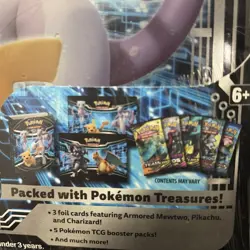 2019 Pokemon Chest Tin Armored Mewtwo Pikachu **English Version/Factory Sealed** 820650805462 - Image 3