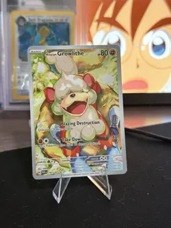 Pokemon TCG Hisuian Growlithe 181/167 Illustration Rare Twilight Masquerade SV06 - Image 2