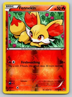Fennekin 25/162 Breakthrough Reverse Holo Pokemon TCG Common LP - Image 1