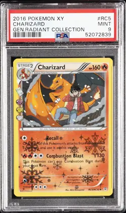 2016 POKEMON XY GENERATIONS RADIANT COLLECTION #RC5 CHARIZARD PSA 9 - Image 1