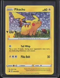 2021 Pokemon 25th Anniversary General Mills Promo Pikachu #SWSH039 LP - Image 1