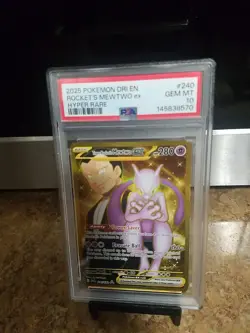 2025 Pokemon Dri En Rocket's Mewtwo Ex Hyper Rare Psa 10 - Image 1