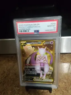 2025 Pokemon Dri En Rocket's Mewtwo Ex Hyper Rare Psa 10 - Image 2