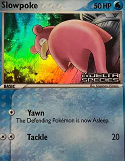 2005 Pokemon EX Delta Species- Slowpoke 83/113 Reverse Holo- Low POP- PSA Mint 9 - Image 3