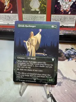 Elvish Harbinger Borderless - NM - MTG Magic - Image 1
