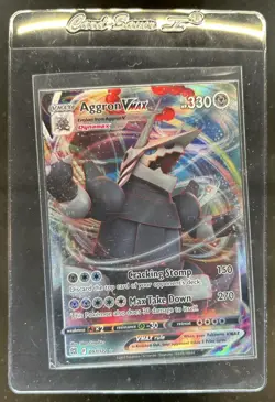 2022 Pokemon SWSH Brilliant Stars Aggron VMAX Full Art #097/172 - Image 1