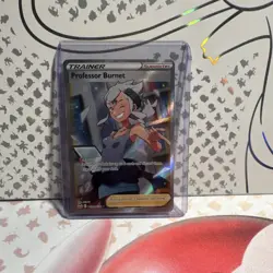 Pokemon Professor Burnet TG26/30 Silver Tempest Ultra Rare Full Art Holo English - Image 1