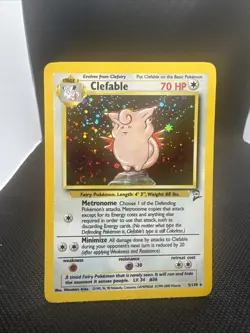 Clefable 005/130 Base Set 2 Holo Pokemon TCG LP+ - Image 1
