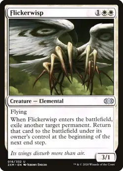 1x Flickerwisp FOIL Double Masters NM x1 Mtg Magic the Gathering Changie - Image 1