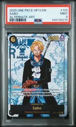 Sabo (120) (Parallel) OP13-120 Carrying On His Will Foil PSA 9 - Image 1