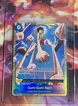 One Piece Card Game Gum-Gum Rain Alternate Art OP02-068 English - Image 1