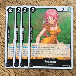 One Piece TCG - Rebecca EB03-048 Foil Playset (x4) The Heroines Edition NM - Image 1
