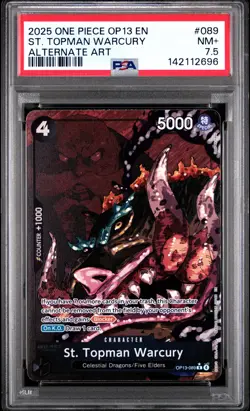 2025 ONE PIECE OP13-CARRYING ON HIS WILL #089 ST. TOPMAN WARCURY PSA 7.5 - Image 1