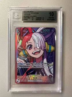 2023 One Piece Japanese OP06-001 Uta Leader Alt Art BGS 10!!! - Image 1