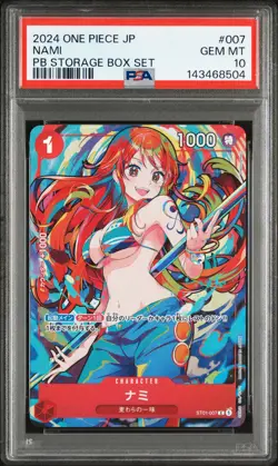 2024 ONE PIECE JAPANESE PB STORAGE BOX SET#007 NAMI PSA 10 - Image 1