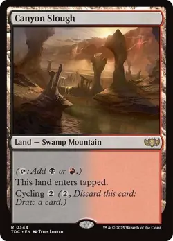 Canyon Slough Commander: Tarkir: Dragonstorm MTG Magic The Gathering - Image 1