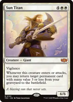 Sun Titan Commander: Tarkir: Dragonstorm MTG Magic The Gathering - Image 1