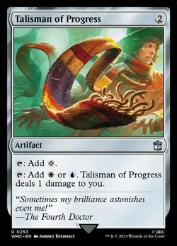 Talisman of Progress Universes Beyond: Doctor Who MTG Magic The Gathering - Image 1