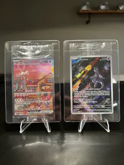 Pokemon TCG 151 UPC Promo Set Mew 053, Mewtwo 053 SEALED - Image 1