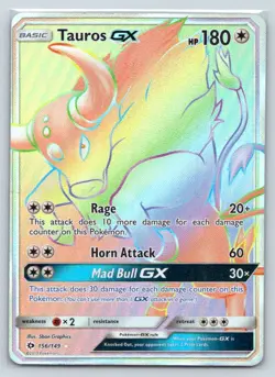 Tauros GX Secret 156/149 MP+ - Pokemon SM Base Set (0630) - Image 1