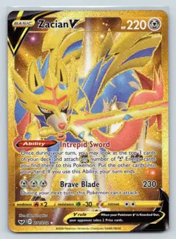 Zacian V Secret 211/202 NM - Pokemon SWSH01: Sword & Shield Base Set (0626) - Image 1