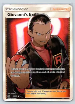 Giovanni's Exile Full Art 67/68 LP - Pokemon Hidden Fates (0621) - Image 1
