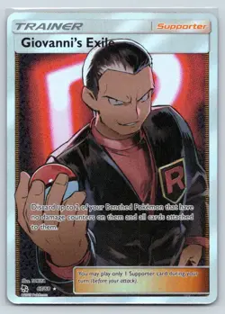 Giovanni's Exile Full Art 67/68 NM+ - Pokemon Hidden Fates (0620) - Image 1