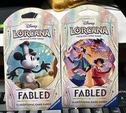 Disney Lorcana Fabled Sleeved Booster Packs (2packs) - Image 1