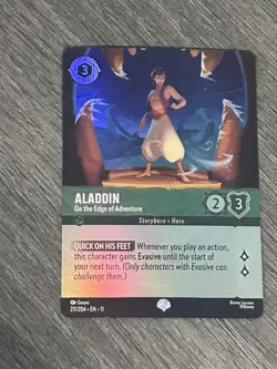 Aladdin - On the Edge of Adventure Epic 211/204 Winterspell Holo Disney Lorcana - Image 1