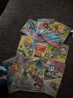 Pokemon TCG: First Partner Illustration Series 1 Complete Set. 9 Cards NM - Image 1