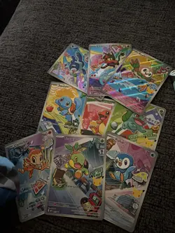 Pokemon TCG: First Partner Illustration Series 1 Complete Set. 9 Cards NM - Image 2