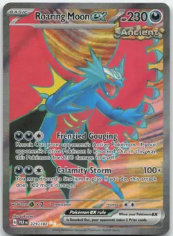 Roaring Moon ex - 229/182 SV04: Paradox Rift Pokemon Card NM - Image 1